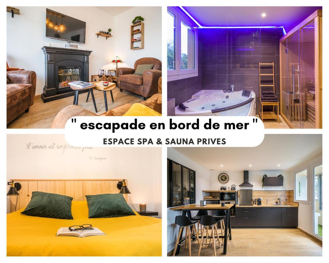 Escapade En Bord De Mer Avec Sauna Et Spa Prives Binic Bagian luar foto